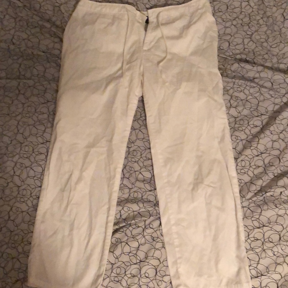 White Cargo Capris